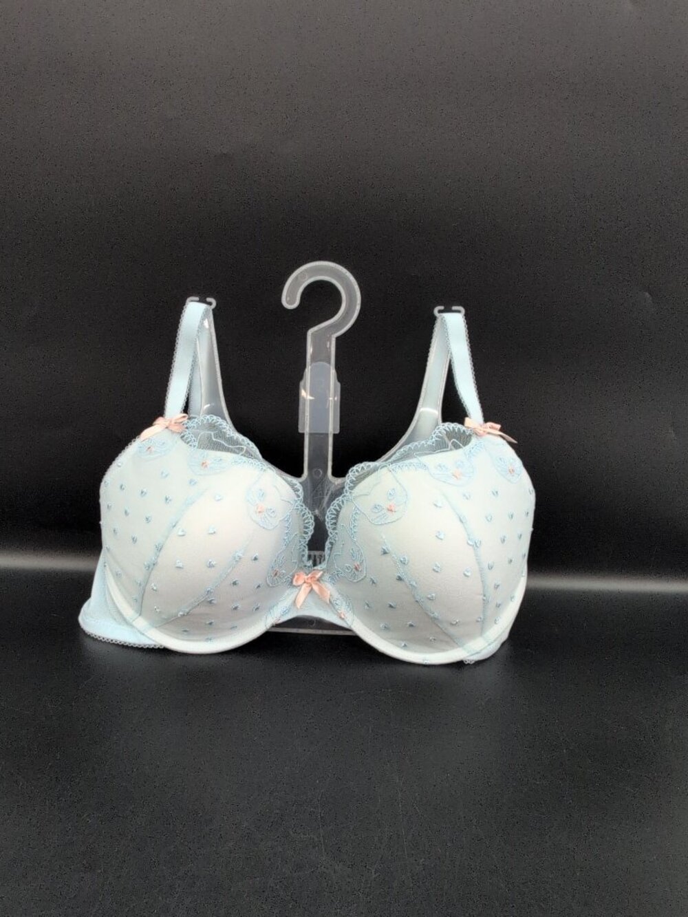 Adore Me Beanie Underwire Push Up Plunge Bra Size 36D Light Blue